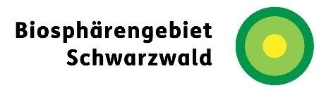 Logo des Biosphärengebiets Schwarzwald: verschachtelte Kreise von gelb nach grün